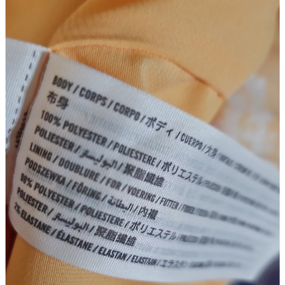 Abercrombie & Fitch Long Maxi Wrap Skirt Womens S Boho Orange Floral Slit Beach - Picture 14 of 16